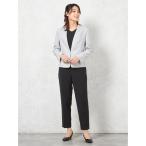 ショッピングセレモニー スカートスーツ 「セレモニースーツ3点セット」ジャケット/トップス/パンツ フォーマル 着回し 織柄無地 SOFFICE 通年