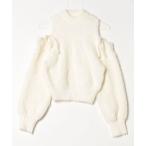 [clear] длинный рукав вязаный FREE белый женский 