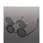 サングラス インナーリム クラシック ラウンド型 フラットレンズ サングラス カラーレンズ UVカット メンズ レディース