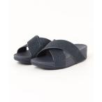 サンダル LULU GLITTERDUST CROSS SLIDES レディース
