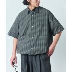 シャツ 限定展開 ワイドシルエット スピンドル レギュラーカラー ショートスリーブ シャツ メンズ