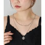 ネックレス コインモチーフ2連マグネットネックレス レディース