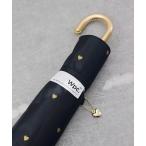 折りたたみ傘 「Wpc.」遮光ゴールドプチハート晴雨兼用折傘　　　＠ レディース