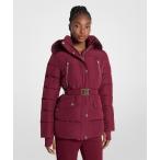 ショッピングマイケルコース ダウンコート ダウンジャケット ベルテッド フォー ジップ パファージャケット レディース