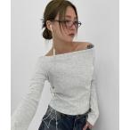 tシャツ 「MADE」 ユタオフショルダー長袖Tシャツ レディース