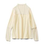 tシャツ ＩＥＤＩＴ　重ね着に大活躍！綿混素材の身ごろが心地よい部分シアートップス レディース