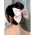 ヘアクリップ シアービックリボンバレッタ