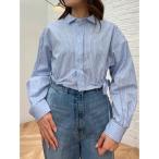 ブラウス シャツ ヘムギャザーショートシャツ 春服 レディース