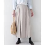 ショッピングリネン スカート リネンライクブッチャーランダムプリーツスカート