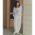 パンツ 「福田麻琴さんコラボ」カツラギタックワイドパンツ レディース