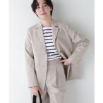 ジャケット テーラードジャケット Ｐレーヨン麻ポプリンテーラードジャケット レディース