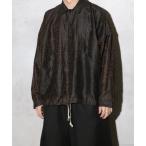 シャツ O project / オープロジェクト BALLOON SHIRTS Doro Dyed Silk バルーンシャツ 泥染 シルクシャツ メン