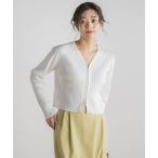 カーディガン ダブルZIP　Vカーデ「手洗い可能」 レディース