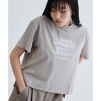 tシャツ 「再入荷」ボックスシルエットロゴTシャツ レディース