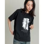 tシャツ 「UVカット」「接触冷感」「紫外線対策」箔フラワーTシャツ レディース