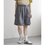 ショッピングハーフパンツ レディース パンツ TRツイルタックハーフパンツ レディース