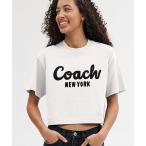 tシャツ カーシヴ シグネチャー クロップド Tシャツ レディース