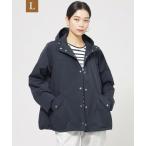 ブルゾン アウター 「L」「ウォッシャブル」「はっ水」ライトタフタフーデッドブルゾン レディース