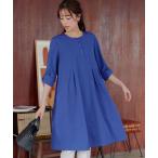 ワンピース ランダムタックチュニックワンピ―ス