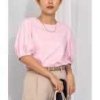 tシャツ プレミアムスムース5分袖プルオーバーカットソー レディース