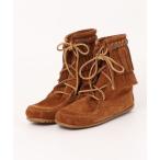 ショッピングミネトンカ ブーツ 「RS」「ミネトンカ MINNETONKA」 ダブルフリンジ トランパー ブーツ DOUBLE FRINGE TRAMPER BOOTS レデ
