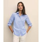 ブラウス シャツ スーピマコットンストレッチ ストライプシャツ Classic Fit レディース