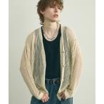 カーディガン Big silhouette knit loose sheer cardigan / ビッグシルエットニットルーズシアーカーディガン