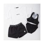 水着 RUSTY ラスティ ブランド ロゴ 半袖 Tシャツ ブラトップ ショートパンツ タンキニ 水着 4点セット セットアイテム キッズ 子供