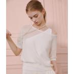 ニット セーター 「LOULOU WILLOUGHBY」ワンショルダーアンサンブル レディース
