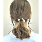 ヘアゴム ビッグパール付きヘアゴム