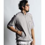 ジャージ S/SL POLYESTER JERSEY SET UP TRUCK JACKET:セットアップ 5分袖 トラックジャケット メンズ