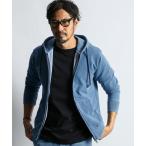 パーカー 「INDIGO LABEL」 SET UP ZIP PARKA:インディゴポンチ素材 セットアップ ジップパーカー メンズ
