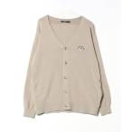 [CIAOPANIC] вышивка вязаный кардиган L зеленый мужской 