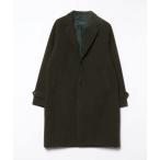 [NANO universe] Пальто Честерфилд M зеленый женский 