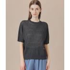 tシャツ ラスターリネンニットプルオーバー レディース
