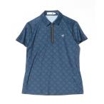 tシャツ 「RIJOUME」ハーフジップシャツ -モノグラム柄- レディース