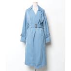 [NANO universe] тренчкот 38 голубой женский 