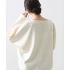 tシャツ ダンボール後パールカットソー レディース