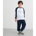 パジャマ ミニ裏毛ラインパンツセットアップ キッズ 子供 男の子 女の子