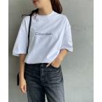 tシャツ 「Calvin Klein/カルバンクライン」 スタンダードロゴプリントTシャツ レディース メンズ