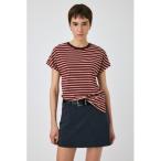 tシャツ ROLL SLEEVE MULTI STRIPE Tシャツ �