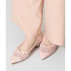 ショッピングバレエシューズ バレエシューズ パンプス ラインストーンシアーバレエパンプス/56105