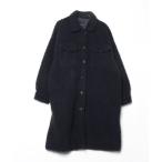 [JEANASIS] пальто с отложным воротником FREE темно-синий женский 