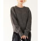 「e-zakkamania stores」 「Emma」長袖ニット M 杢グレー レディース