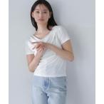 tシャツ ドレープデザイントップス レディース