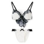 ブラジャー ショーツセット バックリボンブラジャー&ショーツセット