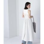 ワンピース 「THINK NATURAL」ギャザーデザインキャミワンピース
