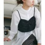 ブラウス シャツ 「WEB限定」生地ジャガードビスチェ レディース