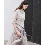 ショッピングtシャツ レディース tシャツ 「tageechita」ウールブレンドベーシック ボートネック Tシャツ レディース