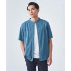シャツ 「別注」「Brooks Brothers」GLR カノコ バンドカラー 半袖 シャツ メンズ